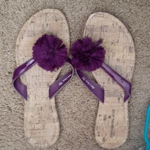 Purple sandals